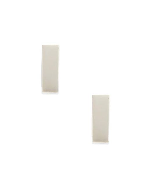 LOUPN White Square Hoop Earrings for men