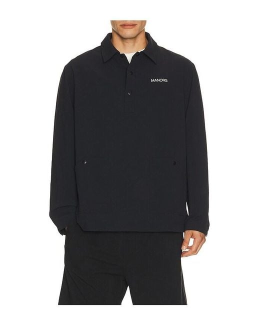Manors Golf Blue Recycled Greenskeeper Jacket for men