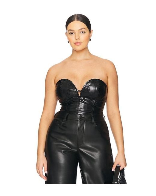 AFRM Black The Mermaid Corset