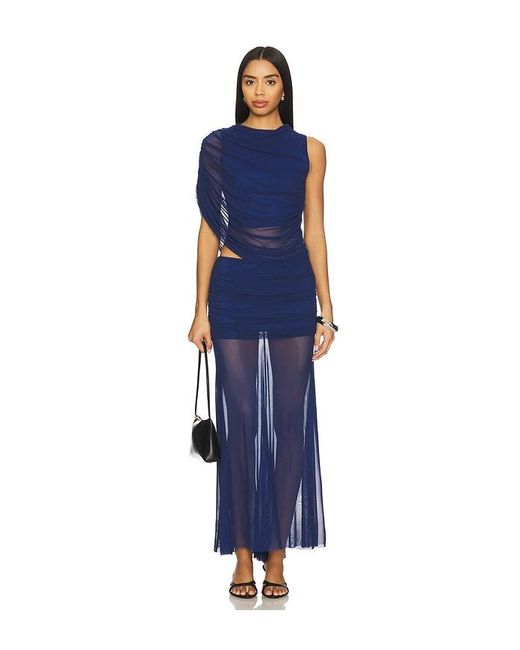 Amanda Uprichard Blue Leo Skirt