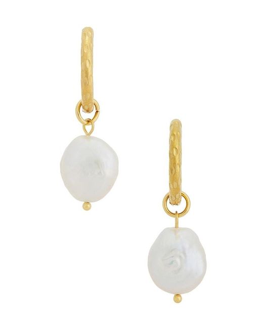 Casa Clara White Shylah Drop Earrings