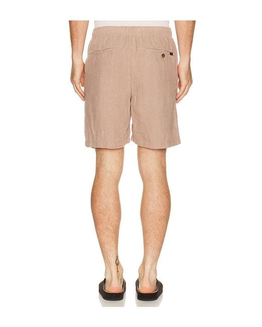 Faherty Brand Natural Essential 6.5 Linen Short for men