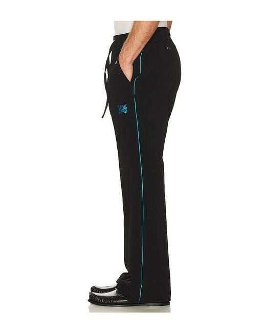 Needles Black Piping Cowboy Pant Poly Double Cloth for men