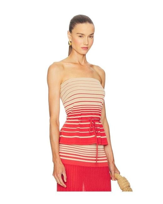 Faithfull The Brand Red Casia Top
