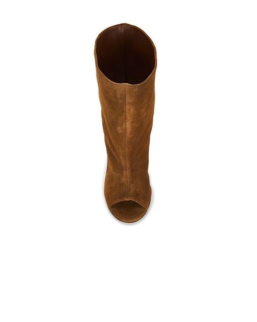 Gia Borghini Brown Gia Heeled Open Toe Boot