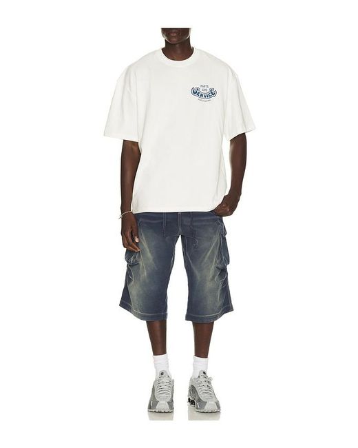 Deus Ex Machina White Ruff And Smooth Tee for men