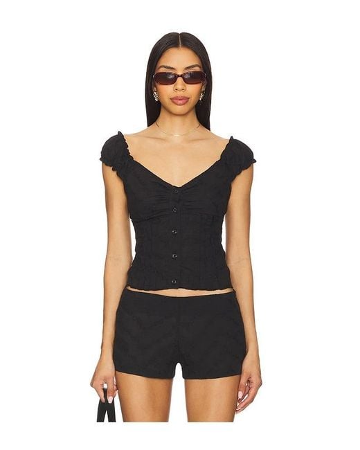Bella Venice Stephanie トップ Black