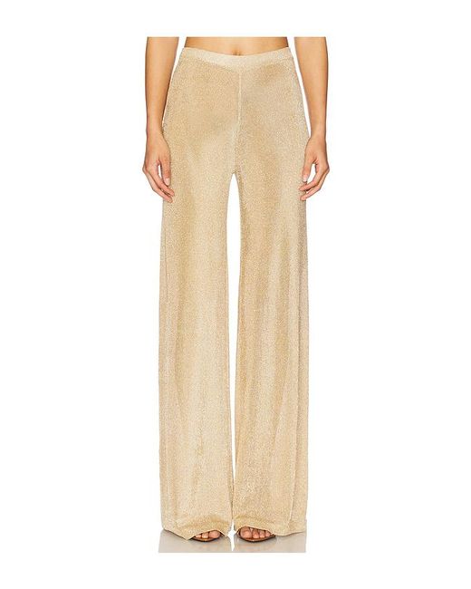 SER.O.YA Natural Sheldon Metallic Knit Pants