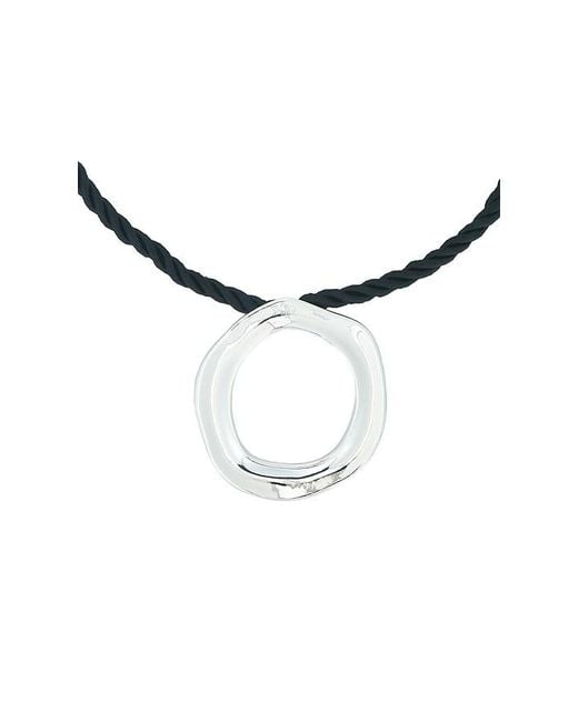 Ettika Multicolor Open Circle Silk Necklace