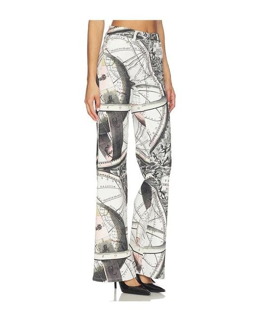 Alice + Olivia White Chic Full Length Jean