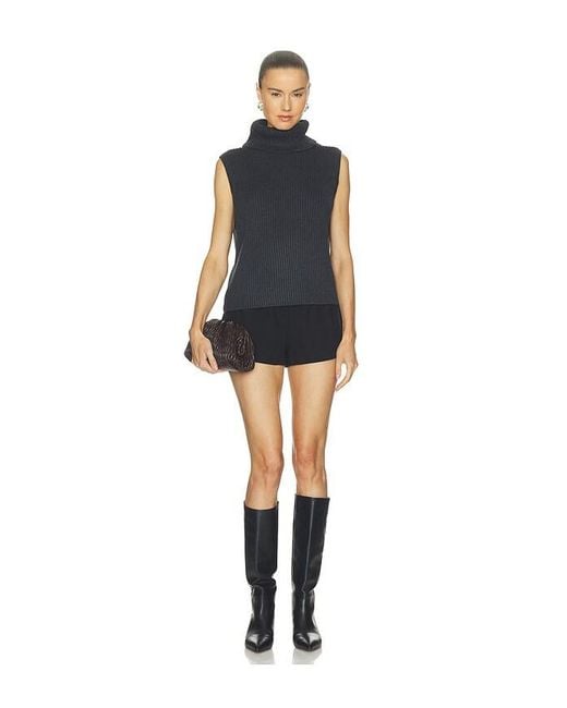 Lovers + Friends Blue Keris Turtle Neck Vest