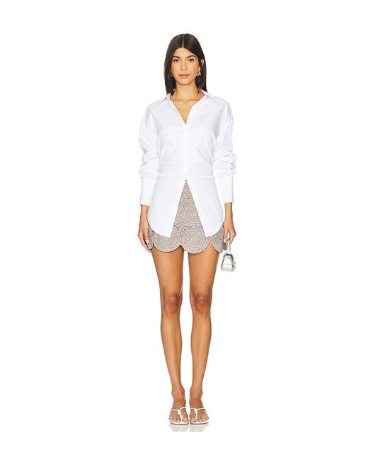 Simon Miller White Beep Beep Mini Skirt
