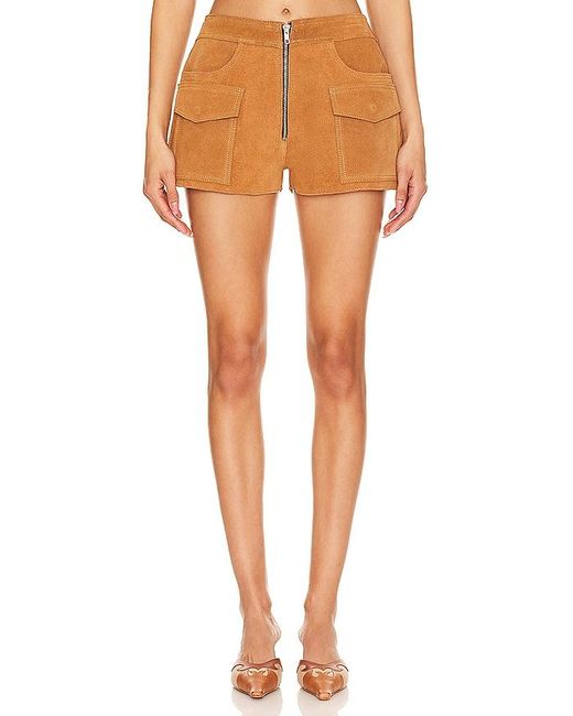 Urban Outfitters Orange Sugar Suede Shorts
