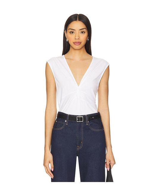 Nation Los Angeles Blue Shelley Twist Front Top
