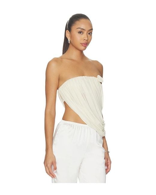 Maygel Coronel White Linea Top