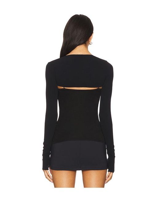 Commando Black Ballet Body Shrug With Thumbholes