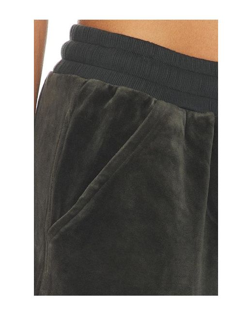 Bobi Black Rib Mix Wide Leg Pant