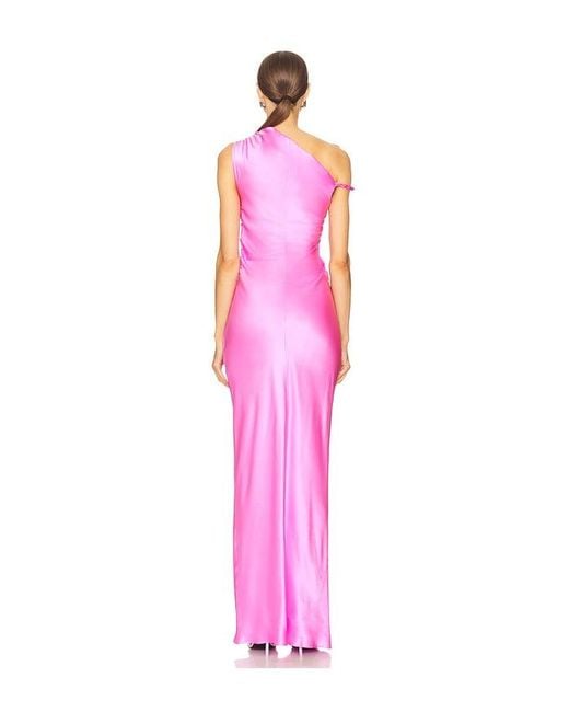 Amanda Uprichard Pink Modesto Maxi Dress