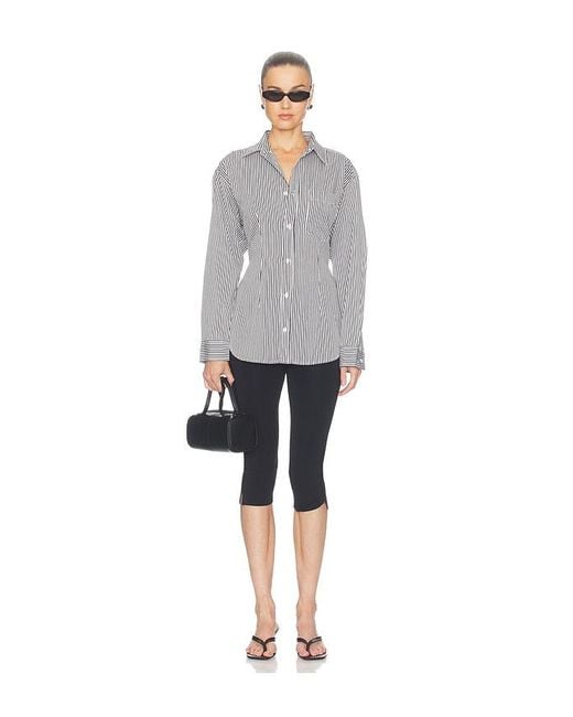 Agolde Gray Cinch Shirt