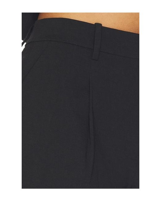 Theory Blue Fluid Pleated Shorts