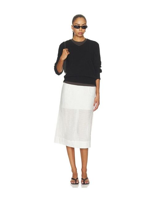 Vince Black Casual V Neck Top