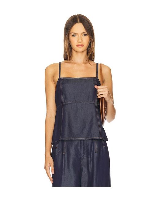 Gestuz Nia Singlet Top Blue