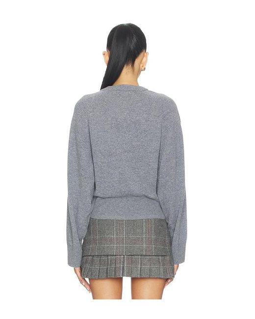 Remain Gray Bat Sleeve Crewneck Pullover