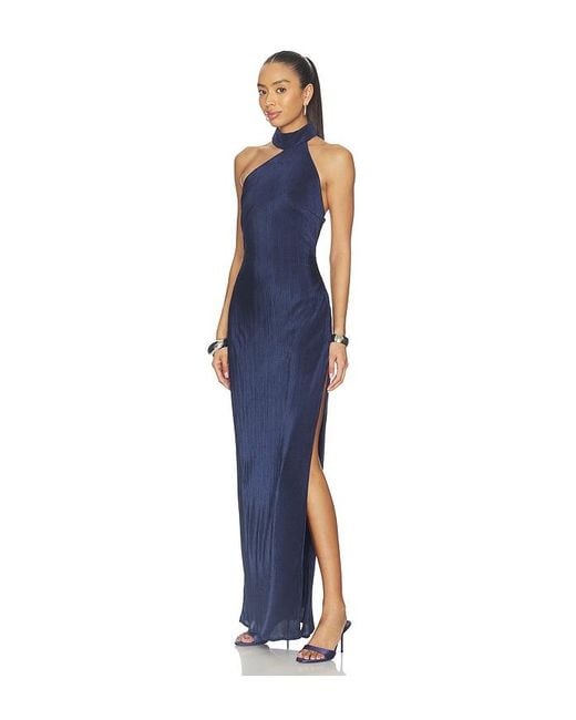 Lovers + Friends Blue Octavia Gown