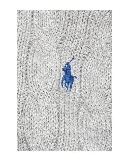Polo Ralph Lauren Gray Cotton Long Sleeve Pullover