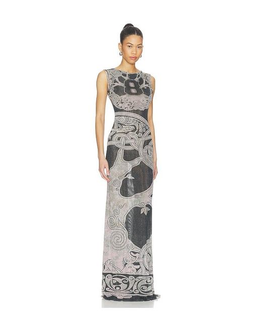 OTTOLINGER White Mesh Maxi Gown