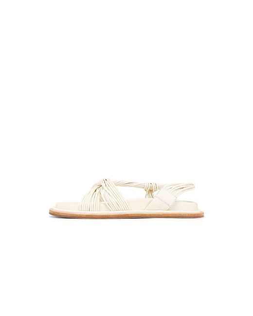 Acler White Iverly Knot Sandal