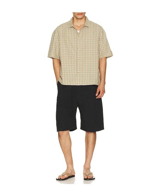 Rhythm Brown Longreach Relaxed Shirt for men