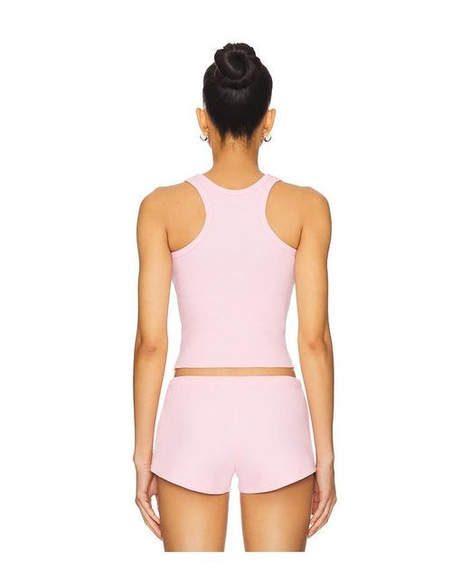 MOTHER OF ALL Pink Ariel Rib Top