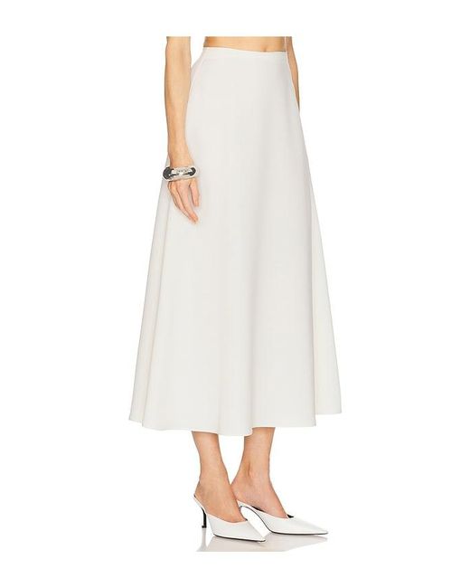 Helsa White Midirock The Heavy Crepe