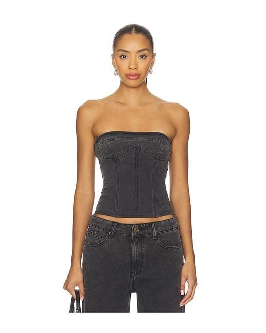 Lioness Black Sweetness Strapless Top