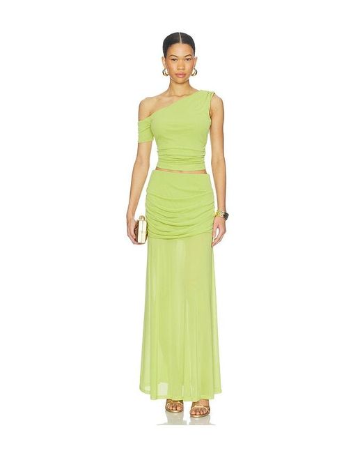 Line & Dot Green Divya Top