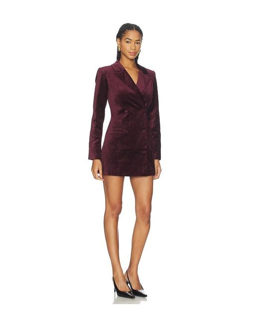 GOOD AMERICAN Red Velvet Exec Dress