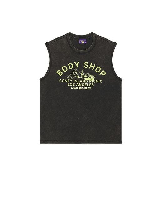 Coney Island Picnic Black Body Shop Muscle Tank for men