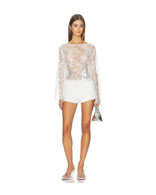 Lovers + Friends White Mally Top