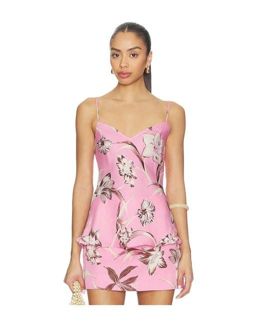 Rococo Sand Pink V-Neck Strappy Top