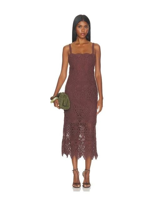 Alexis Red Ravello Crochet Dress
