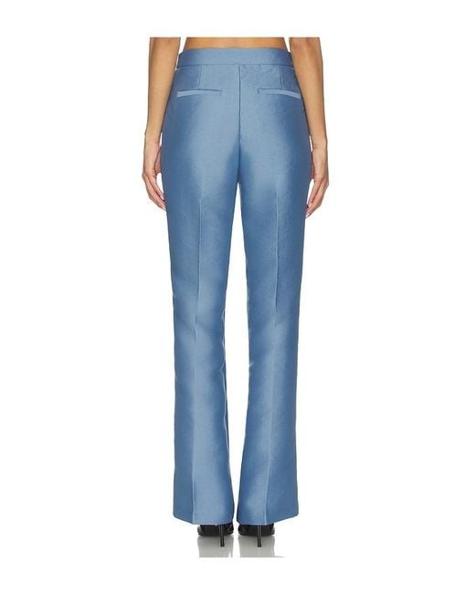ALIGNE Blue Figaro Satin Trouser
