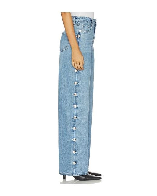 Blank NYC Blue Franklin High Rise Straight Leg