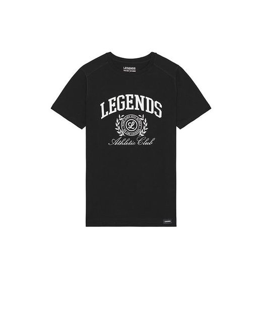 Legends Black Aviation Varsity Crest Tee for men