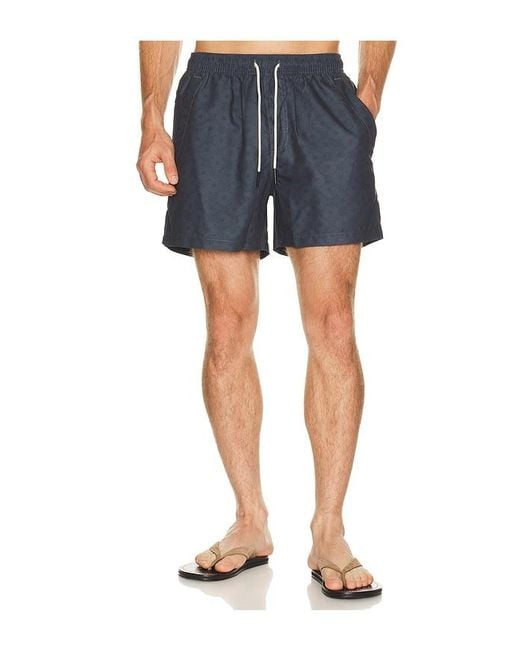 Oas Blue Mosaico Swim Shorts for men