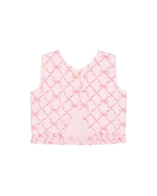 LoveShackFancy Pink Baby Nue Top