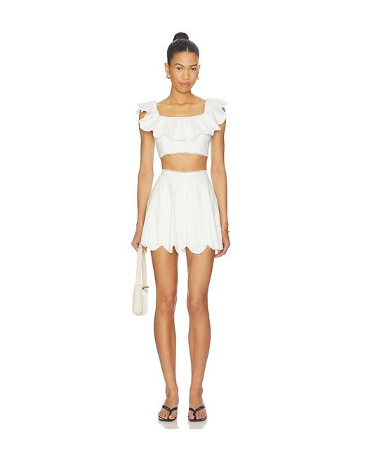 AZULU White Nela Short