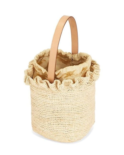 Loeffler Randall White Laith Crochet Top Handle Bag