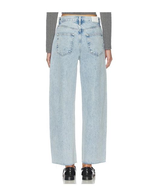 Pistola Blue Tate Crop High Rise Wide Jeans