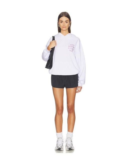 ANTI SOCIAL SOCIAL CLUB White Rhinestone Mind Games Hoodie